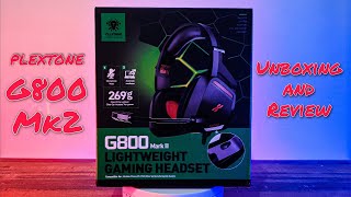 Plextone G800 Mk2 Lightweight Budget Gaming Headset Review and Unboxing [upl. by Rairb]