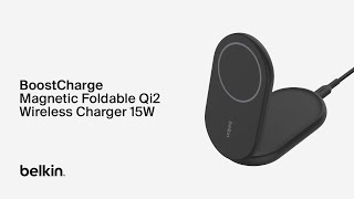 Belkin BoostCharge Magnetic Foldable Wireless Charger [upl. by Darees994]