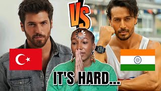 Indian actors vs Turkish actors  Which country has the most handsome actors   french reaction 😳 [upl. by Cohn576]