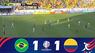 Brésil contre Colombie 11  Copa América 2024™  Résumé de Match [upl. by Mendez]