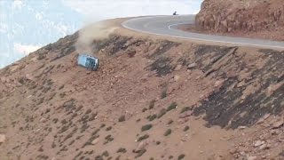 Jeremy Foleys crash at the 2012 Pikes Peak International Hill Climb  Multiple Angles [upl. by Ecinna865]