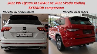 2022 Vw Tiguan ALLSPACE vs 2022 Skoda Kodiaq  EXTERIOR comparison by Supergimm [upl. by Torrey]