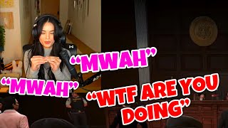 Valkyrae gets “DISTRACTED” in Court GTA RP NOPIXEL [upl. by Alleris]