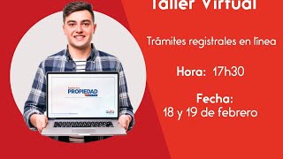 Taller Virtual de Tramites Registrales [upl. by Critta]