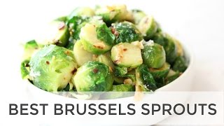 The Best Brussels Sprouts Recipe  Easy Healthy Side Dish [upl. by Atilehs]