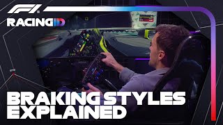 Braking Styles In F1 Explained  F1 TV Racing ID [upl. by Mezoff69]