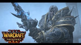 Warcraft 3 Reforged  Arthas beats Illidan Becomes the Lich King Cutscene [upl. by Piggy]