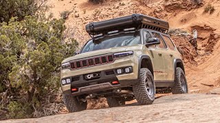 Why This Jeep Grand Wagoneer Concept’s Overland Tent Costs 30000 [upl. by Enawtna]