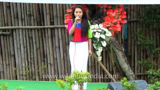 Indian Mizo singer DJ Lalvenhimi sings powerfully in Mizoram [upl. by Atyekram743]