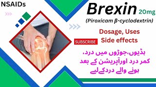 Brexin tablet  Piroxicam βcyclodextrin  Drug class  Composition  Dosage  Uses in Urdu [upl. by Arriec]