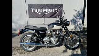 2024 Triumph Bonneville T120 BlkWht [upl. by Heman712]