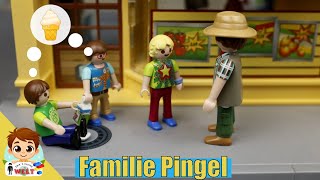 Spiel mit Playmobil Familie Pingel  Tom und Malte auf der Jagd nach Milch und Eis [upl. by Eiltan]