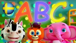 ABC sången  Svenska Barnsånger  Busigt Lärande  Barnmusik  Förskola Låtar [upl. by Ashbaugh551]