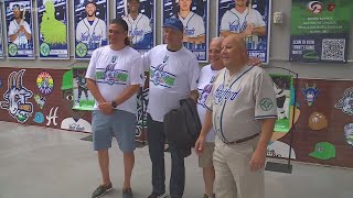 Hartford Whalers legends honored at Yard Goats games [upl. by Boylan]