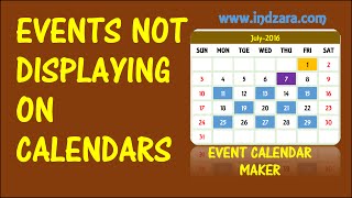 Event Calendar Maker  Excel Template  Events Not Displayed [upl. by Cece]