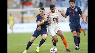 Thailand 14 India AFC Asian Cup UAE 2019 Group Stage [upl. by Ecydnarb613]