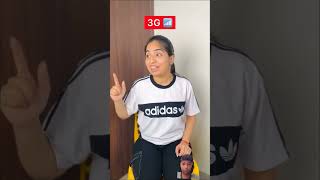 5g vs 4g vs 3g vs 2g vs e network comedy viral shortsfeed [upl. by Richers146]