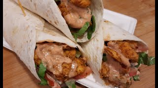 Chicken Tortilla Wraps with Homemade yummy sauce [upl. by Cerveny]