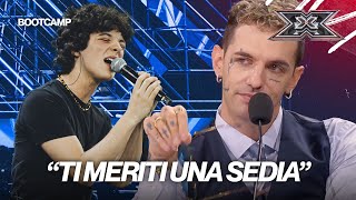 Tutti in piedi per Lorenzo Salvetti e “Destri” di Gazzelle a X FACTOR 2024  BOOTCAMP [upl. by Cerelly]