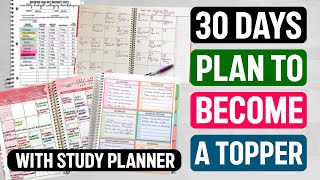 30 DAY PLAN TO STUDY FOR EXAMS RIGHT way to study for exams [upl. by Waxler]