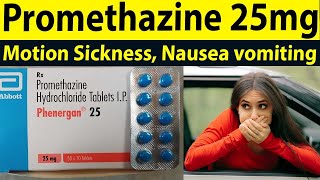 Promethazine hydrochloride tablet uses in hindi  Review phenergan tablets 25 mg  Motion sickness [upl. by Constantia]