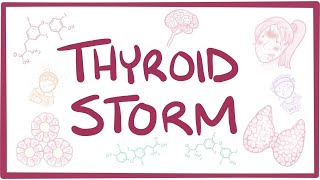 Thyroid storm  causes symptoms diagnosis treatment pathology [upl. by Eduj]