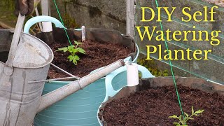 DIY Self Watering Planter for Container Vegetable Gardens Wicking Pot [upl. by Arul]