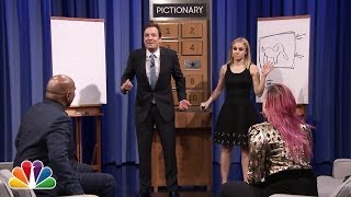 Pictionary with Kristen Bell Steve Harvey and Demi Lovato  Part 1 [upl. by Htaras]