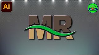 Professional MR letter logo Design In Adobe Illustrator tutorial  Bangla  Graphic Design [upl. by Chenay]