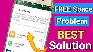 Not Enough Space problem on playstoreBest Solution is here । How to Solve Free up Space problem [upl. by Aitnic]