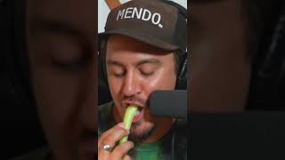 CASEY FREY EATS A PHAT CELERY STOCK caseyfrey asmr rap yurt [upl. by Bryner669]