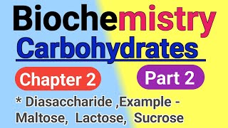 Biochemistry chapter 2nd in hindi  Carbohydrate in hindi Diasaccharide in hindi Maltose [upl. by Suixela405]