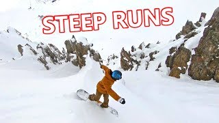 How To Turn On Steep Runs Snowboarding [upl. by Hochman]