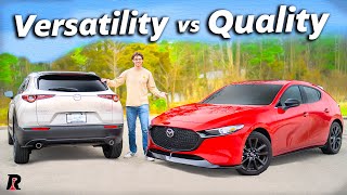 2024 Mazda3 vs Mazda CX30  Open and Shut [upl. by Rabiah]