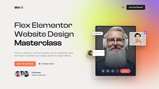 Webinar Landing Page Design  2023  Using Elementor Flexbox WordPress amp Elementor For Beginners [upl. by Ardnasirhc262]