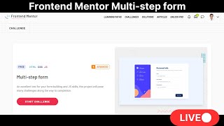 🔴 Live Coding Solving Frontend Mentors MultiStep Form  Reactjs Tailwind CSS [upl. by Poppo]