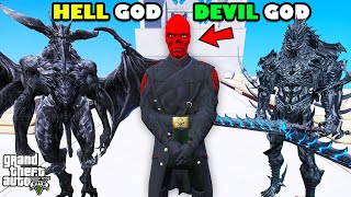 Franklin Trap New DEVIL GOD Brother of HELL GOD In GTA 5  SHINCHAN and CHOP [upl. by Gay]