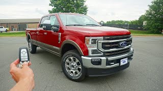 2020 Ford F350 Super Duty King Ranch Start Up Test Drive Walkaround and Review [upl. by Patrica]