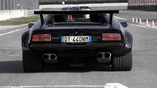 DeTomaso Pantera Great V8 Sound  Start Revs amp Accelerations [upl. by Olsewski]