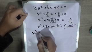 Derivation of quadratic formula in UrduHindi [upl. by Drapehs]