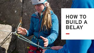 Learning to Trad Climb Part 3  How to build a belay [upl. by Nyret]