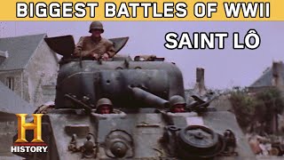 DDay Allies Capture Saint Lô  Biggest Battles of WWII  History [upl. by Naesed]