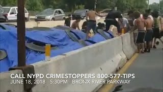 Police Release Video Showing Boy Viciously Assaulted By Gang on Bronx Parkway [upl. by Yttam]