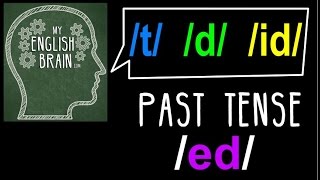 Past Tense ed Pronunciation My English Brain [upl. by Reider]