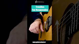 Spanischer Anschlag Gitarre Tutorial  quotTresillosquot Fan Rasgueados  Flamenco Gitarre lernen [upl. by Colinson118]