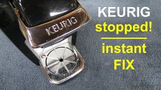 How to Fix ● KEURIG Coffee Maker that Stopped or Slow Brewing [upl. by Annairda804]