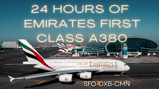 24 Hours of Emirates First Class A380 SFODXBCMN [upl. by Dolf]