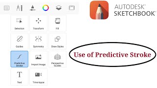 Autodesk Sketchbook Tutorial  How to use Predictive Stroke tool  How to draw perfect shapes 📏📐🖌🎨 [upl. by Benny341]