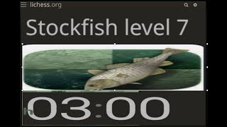 Stockfish level 7 30 • Casual • Blitz lichess [upl. by Ursas129]