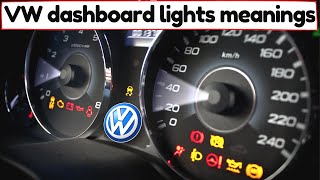 Volkswagen Warning lights Explained All symbols amp indicators – What they Mean [upl. by Idur337]